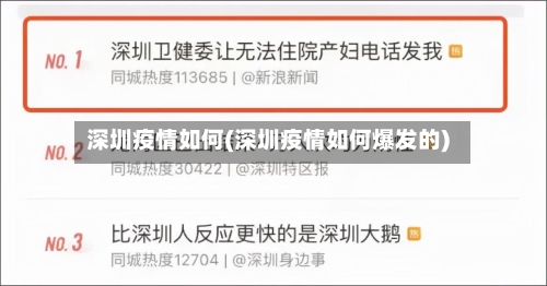 深圳疫情如何(深圳疫情如何爆发的)-第2张图片