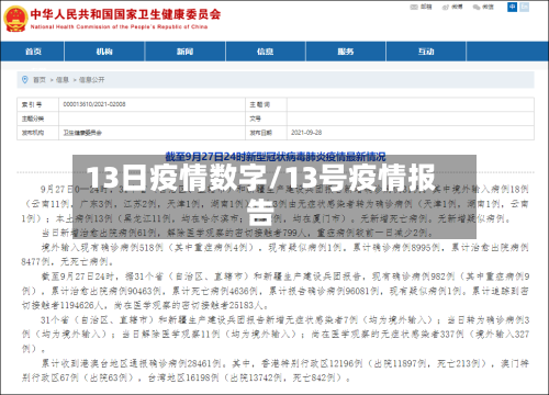 13日疫情数字/13号疫情报告-第2张图片